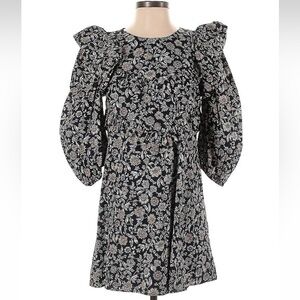 Zara | Floral Ruffle Sleeve Dress